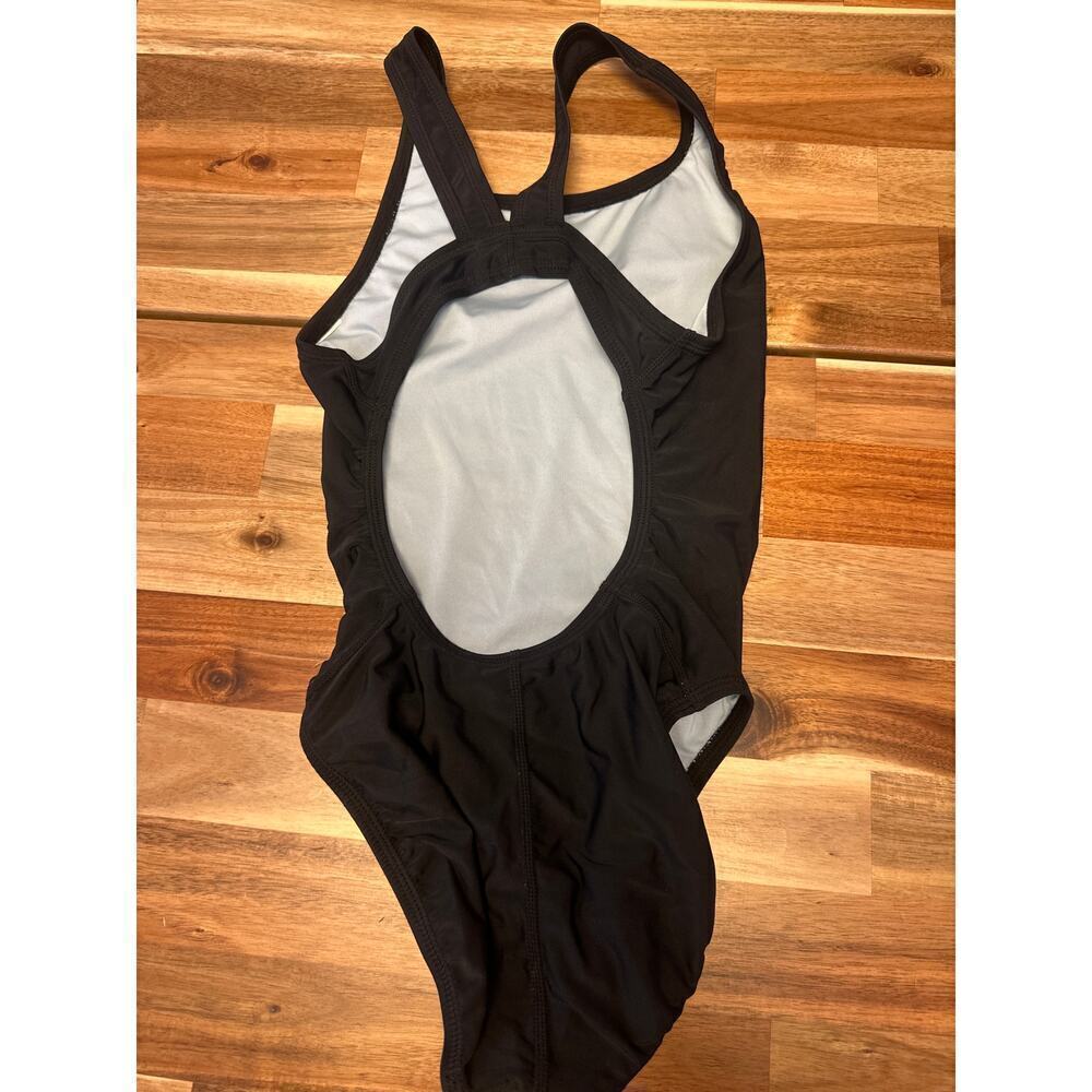 Nike One Piece Swimsuit Black Womens Size 4 - Picture 3 of 4